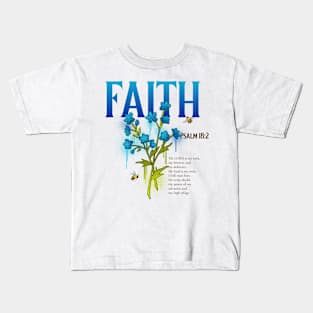 Psalm 18:2 Faith Kids T-Shirt